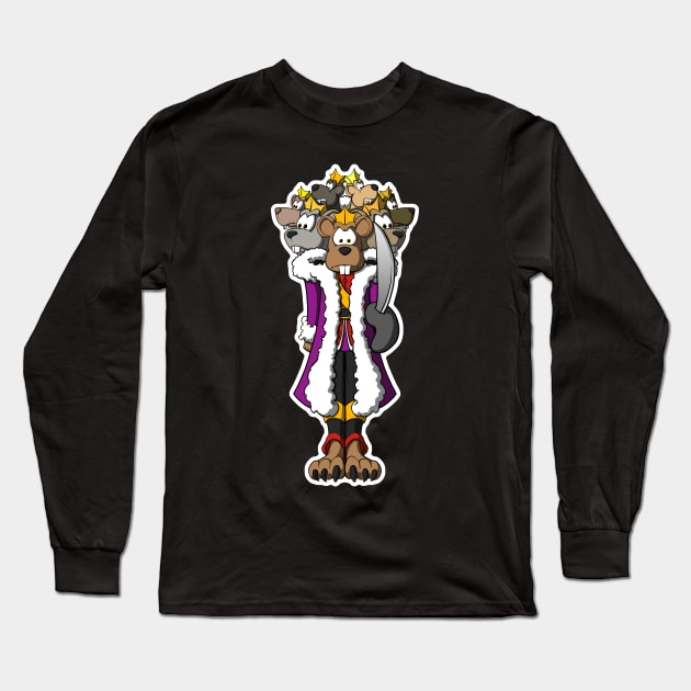 Mouse King Long Sleeve T-Shirt by Fighter Guy Studios